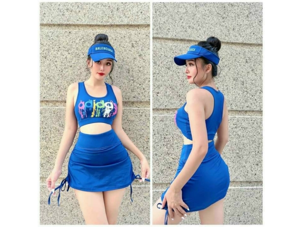 BỘ TẬP VÁY 6027 - MÀU XANH BỘ TẬP VÁY 6027 - MÀU XANH